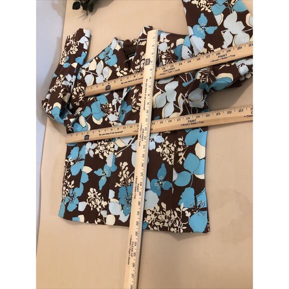 Tara Ryan Jacket Size 14 Lined Lined Womens Long sleeve Open Front Mob wife - Picture 7 of 8